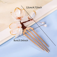 Vintage Flower Hair Comb Hairpin Hair Accessories Classic Style