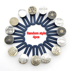 4pcs Elastic Waist Extenders For Pants Jeans Trousers