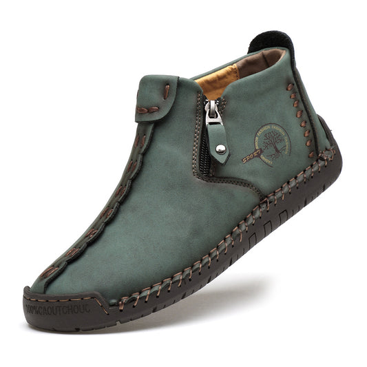 Men's Outdoor High Top Lace-less Shoes