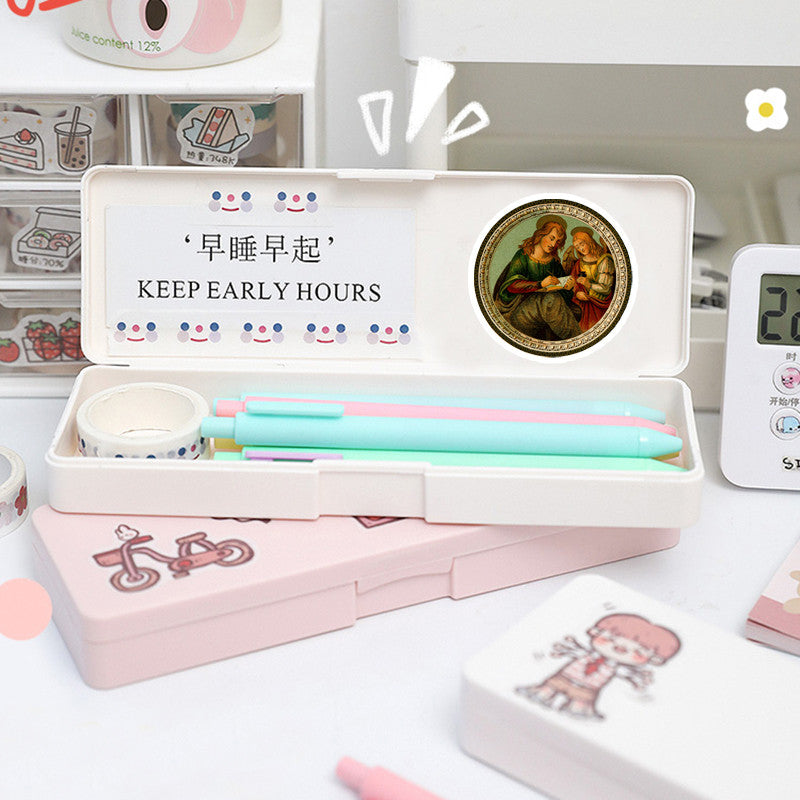 35pcs Retro Medieval Church Palace Sticker DIY Computer Student Stationery