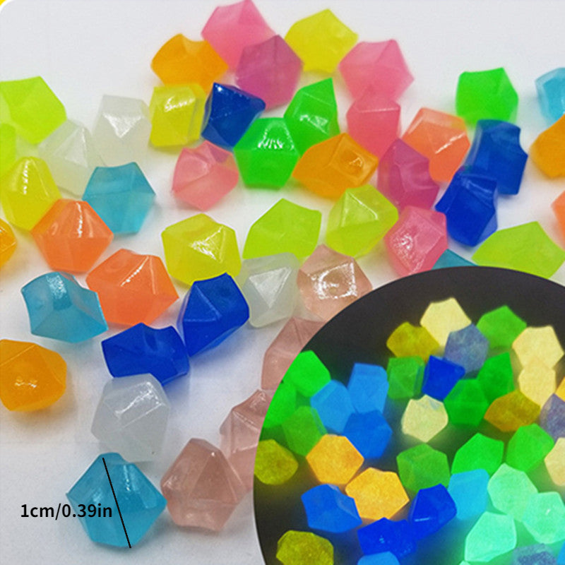 300 Glow Dark Garden Pebbles Outdoor Aquariums Decor