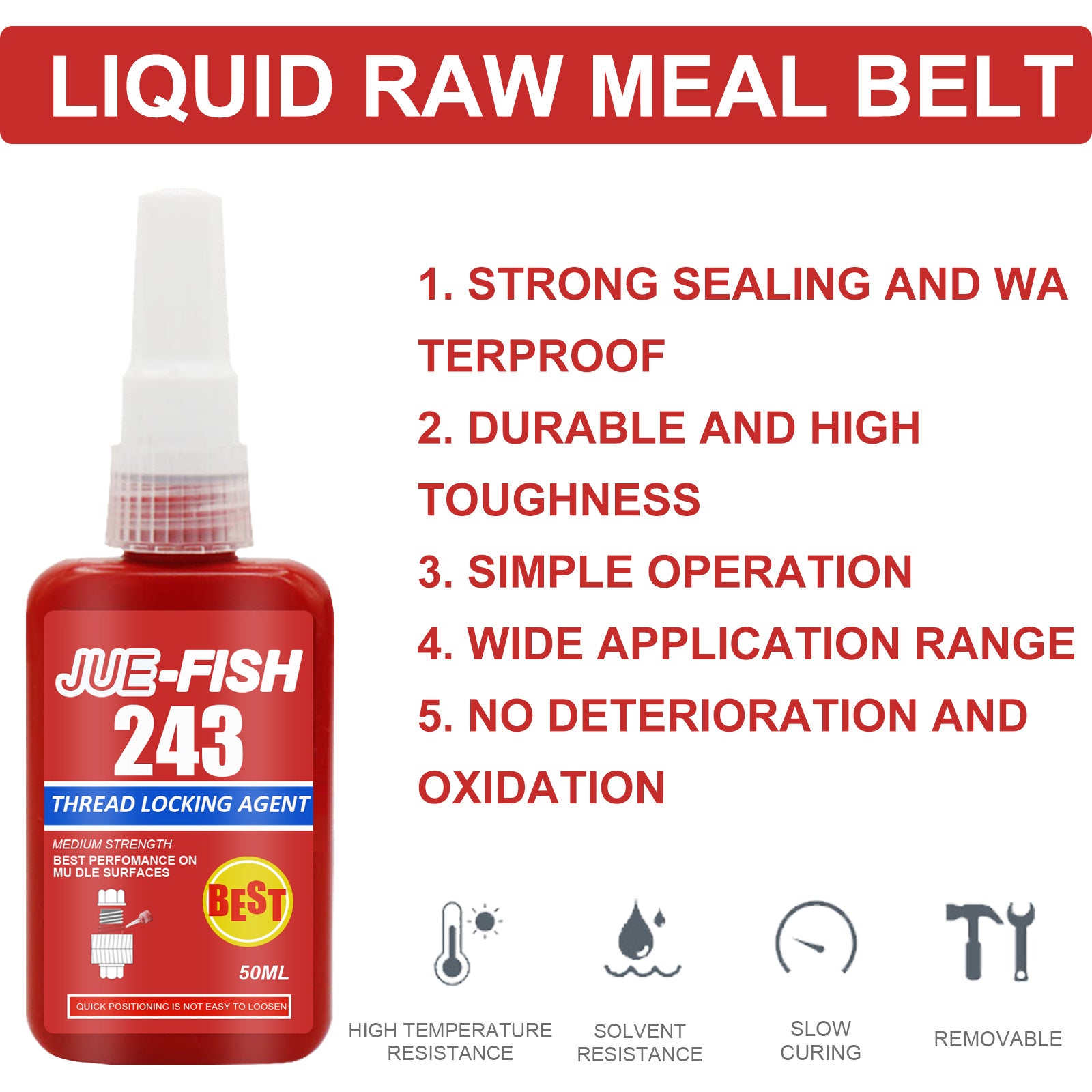 Solid Sealant Anti Loose Thread Adhesive for Secure Sealing