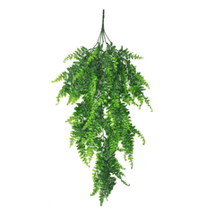 Artificial Hanging Ivy Plant Realistic Faux Fern Green Vine for Wall Decor