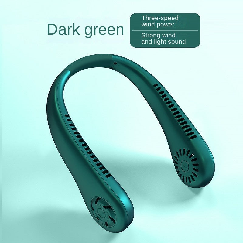 Rechargeable Portable Neck Fan, Long Life, Mute, No Hakaze