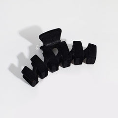 Vintage Velvet Hair Claw Solid Shark Claw Hair Accessories for Women