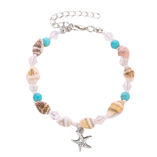 Boho Style Starfish Shell Anklet Beach Party Girls Accessories