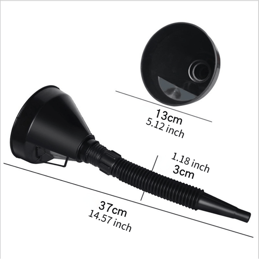 Engine Refueling Funnel With Filter For Car Motorcycle Truck Gasoline Filling