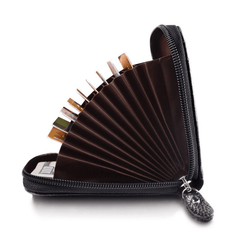 Men's Vintage PU Leather RFID Blocking Credit Card Holder