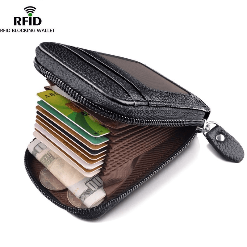 Men's Vintage PU Leather RFID Blocking Credit Card Holder