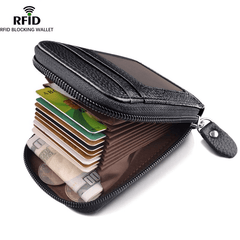 Men's Vintage PU Leather RFID Blocking Credit Card Holder
