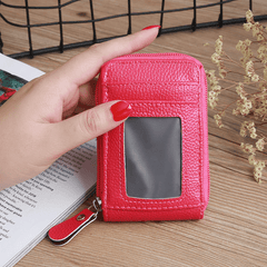 Men's Vintage PU Leather RFID Blocking Credit Card Holder