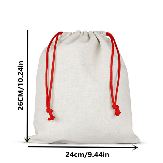 Father's Gift Bag Dad Drawstring Bag Happy Fathers Hemp Bag