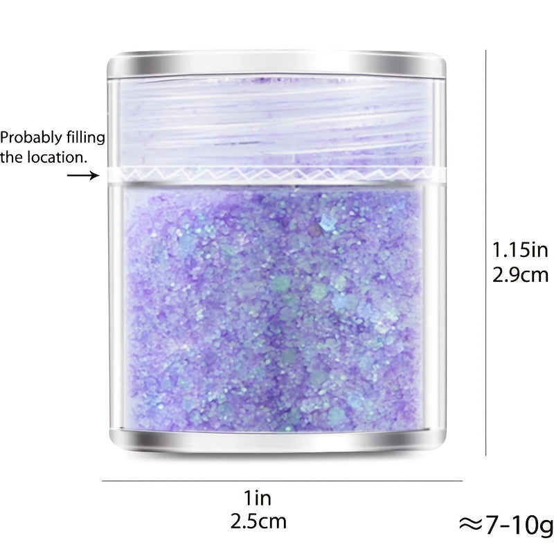 Chunky Glitters Fine Mix UV Resin Jewelry Making Decor Slime Fillings