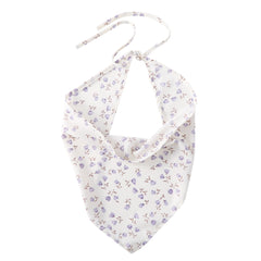 Women's Floral Triangle Bandana Headband Shawl Scarf
