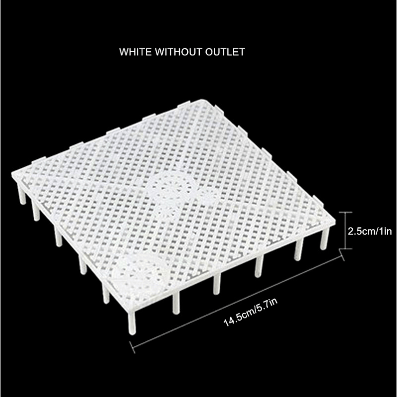 4pcs Aquarium Bottom Filter Plate Sand Gravel PVC