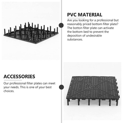 4pcs Aquarium Bottom Filter Plate Sand Gravel PVC