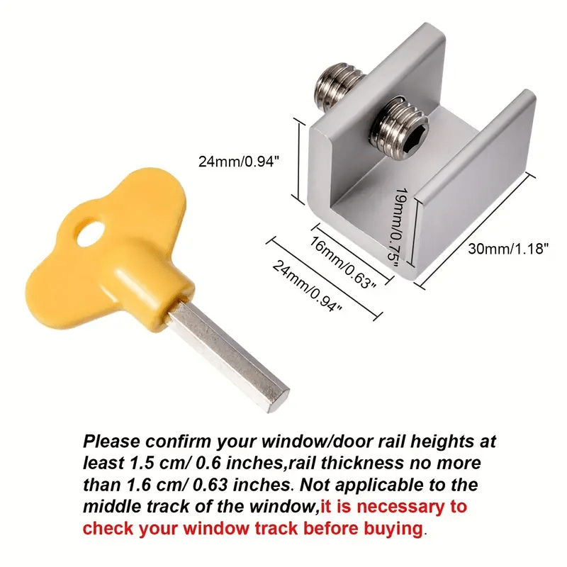 Aluminum Sliding Sash Stopper Window Lock