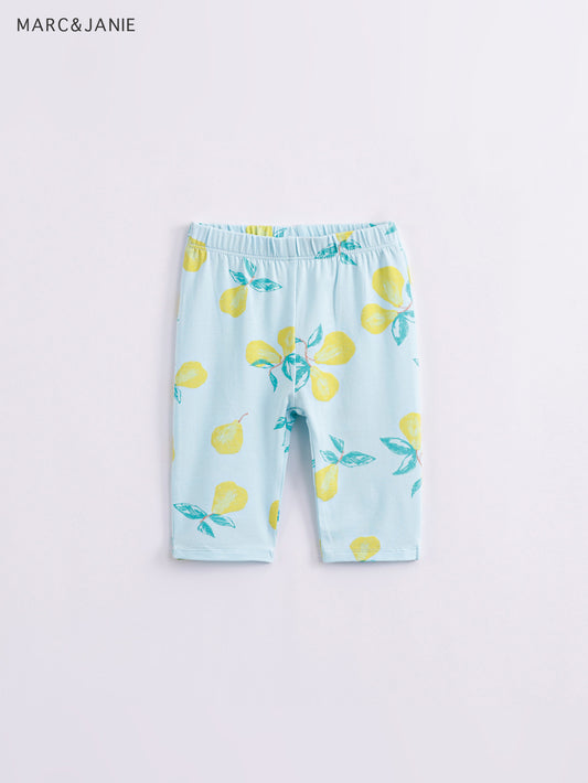 Girls Summer Breathable Leggings, Assorted Colors, Thin Cropped Pants