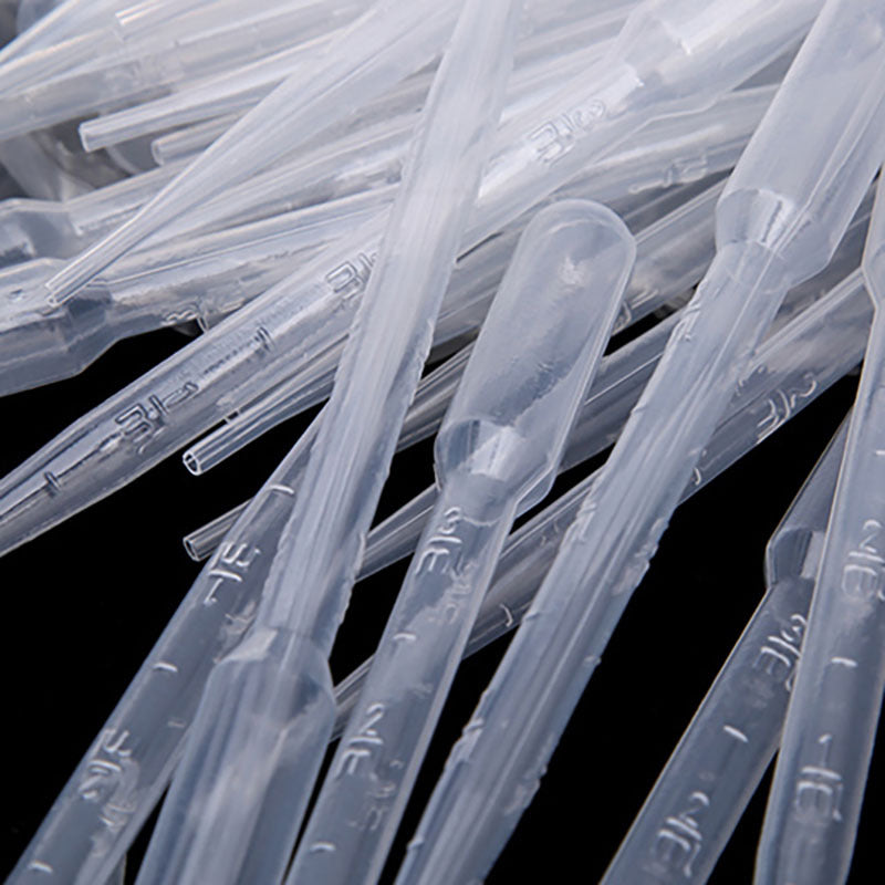 100Pcs 3ml Plastic Transfer Pipettes Disposable Eye Dropper