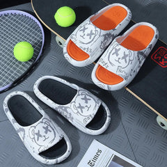 Men's Cross Eyes Slip On Slides Unisex Outdoor Slippers