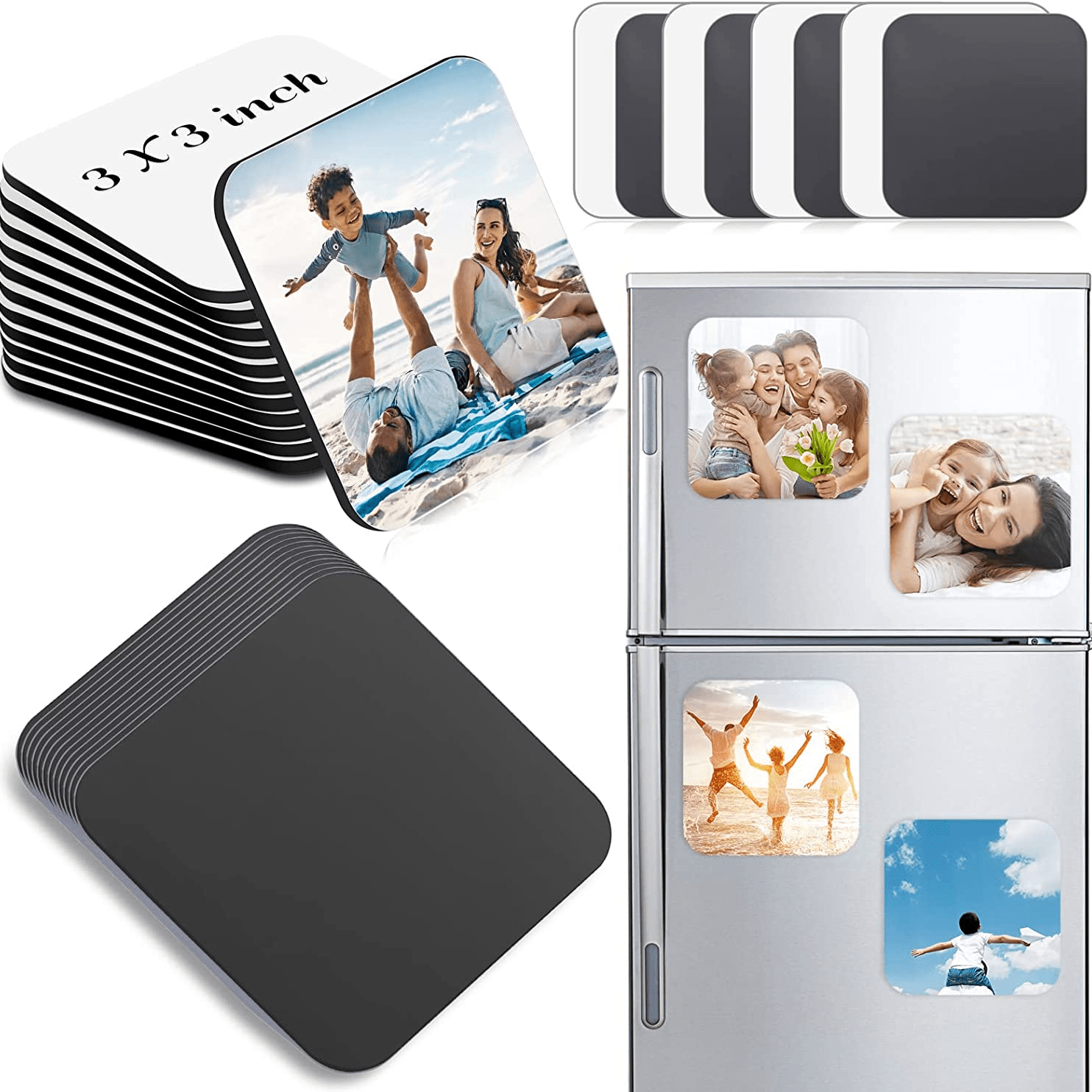 Sublimation Blank Fridge Magnets for Home & Office Decor