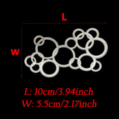 Bubble Circle Shape Metal Cutting Dies for Scrapbook Paper Craft Stencils