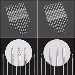 24pcs Metal Aluminum Crochet Wool Knitting Needles Set