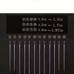 24pcs Metal Aluminum Crochet Wool Knitting Needles Set