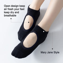 Non Slip Yoga Socks For Women Non Skid Breathable Ballet Socks