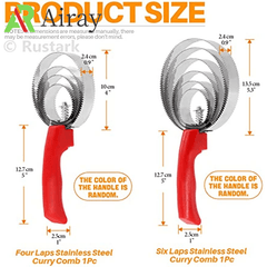 Stainless Steel Curry Comb Horse Brush for Grooming