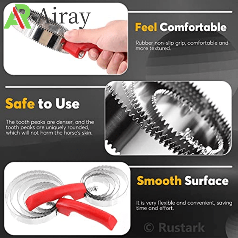 Stainless Steel Curry Comb Horse Brush for Grooming