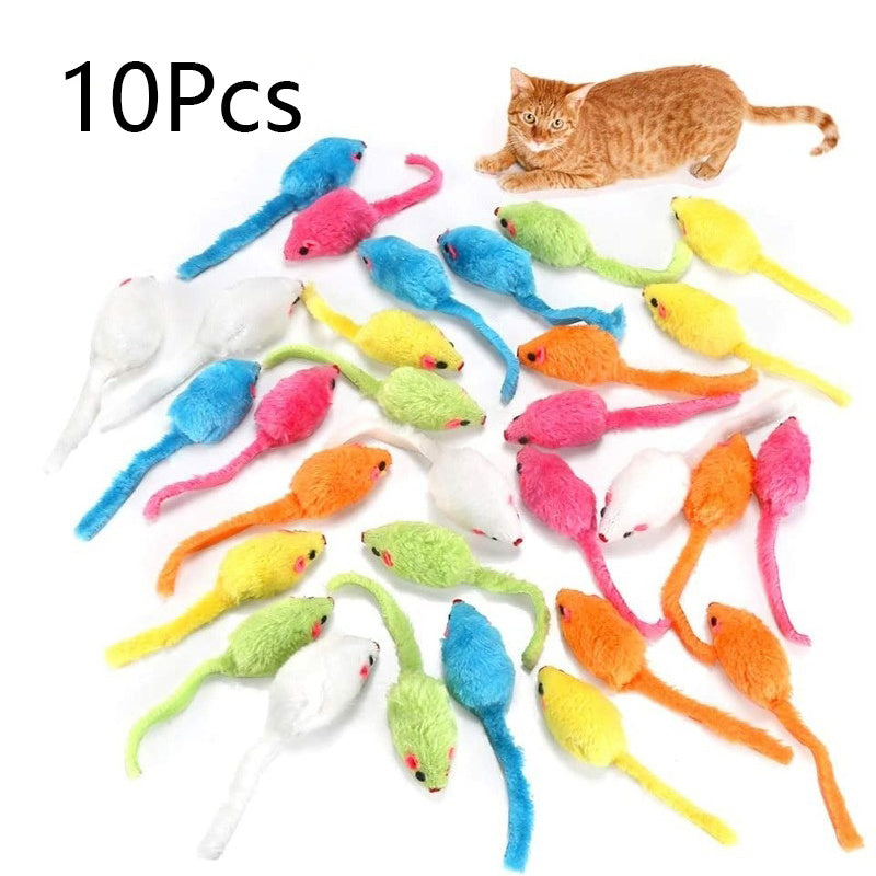 Interactive Mouse Cat Toy Plush Chew