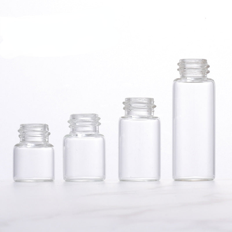2pcs Mini Glass Dropper Bottles with Caps 1-5ml