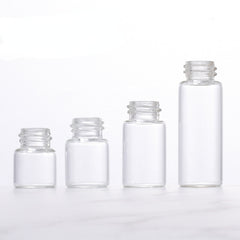 2pcs Mini Glass Dropper Bottles with Caps 1-5ml