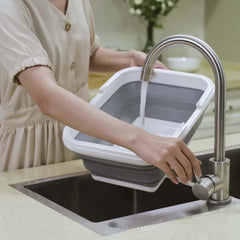 Foldable Sink Picnic Basket for Camping Hiking