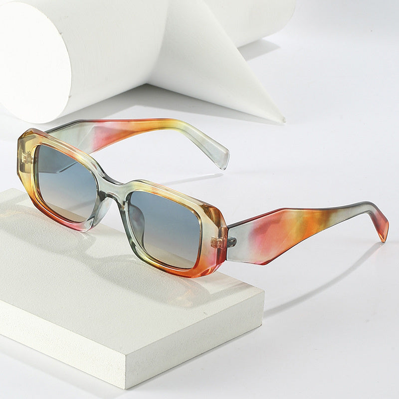 Y2K Square Sunglasses HipHop Block Anti Glare Glasses UV400
