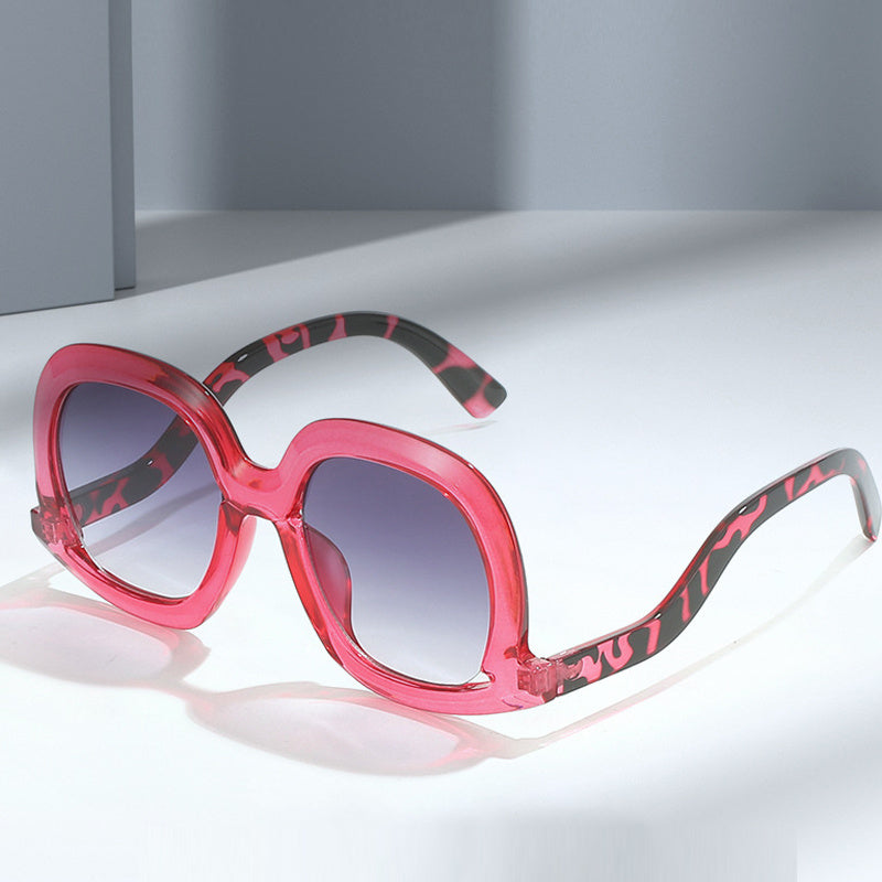 Y2K Large Square Sunglasses Funny Gradient Glasses UV400