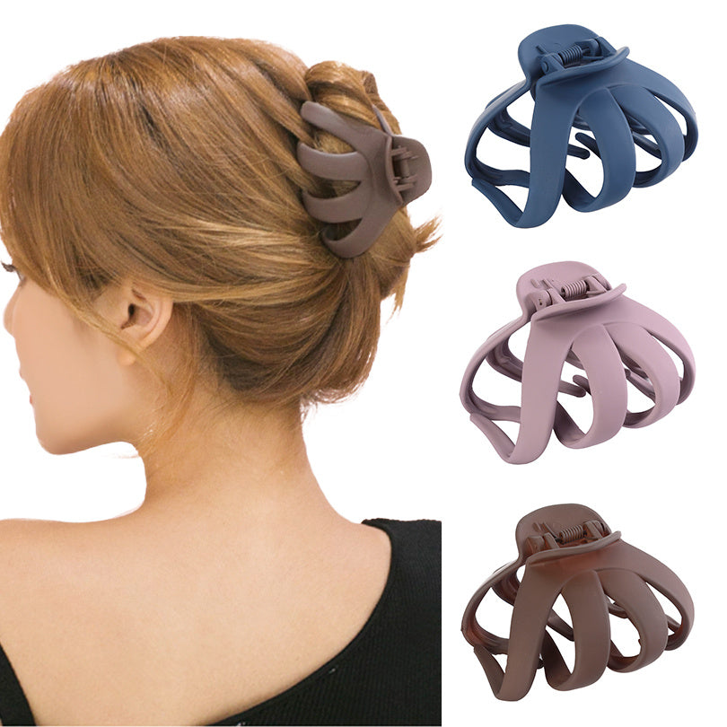 Large Hair Claw Matte Solid Ponytail Holder for Thick Thin Hair