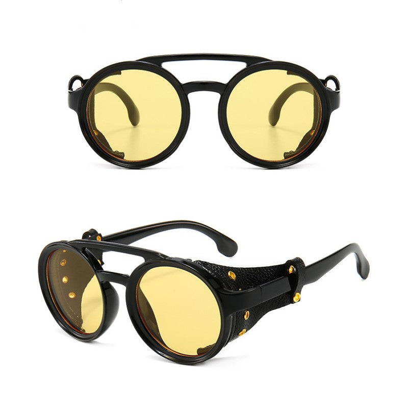 Men's Steampunk Vintage Windscreen Riding Glasses UV400