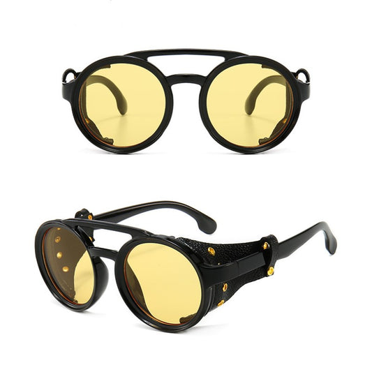 Men's Steampunk Vintage Windscreen Riding Glasses UV400