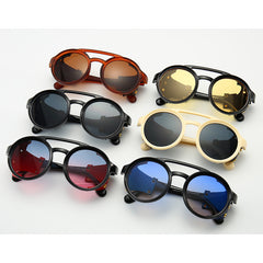 Men's Steampunk Vintage Windscreen Riding Glasses UV400