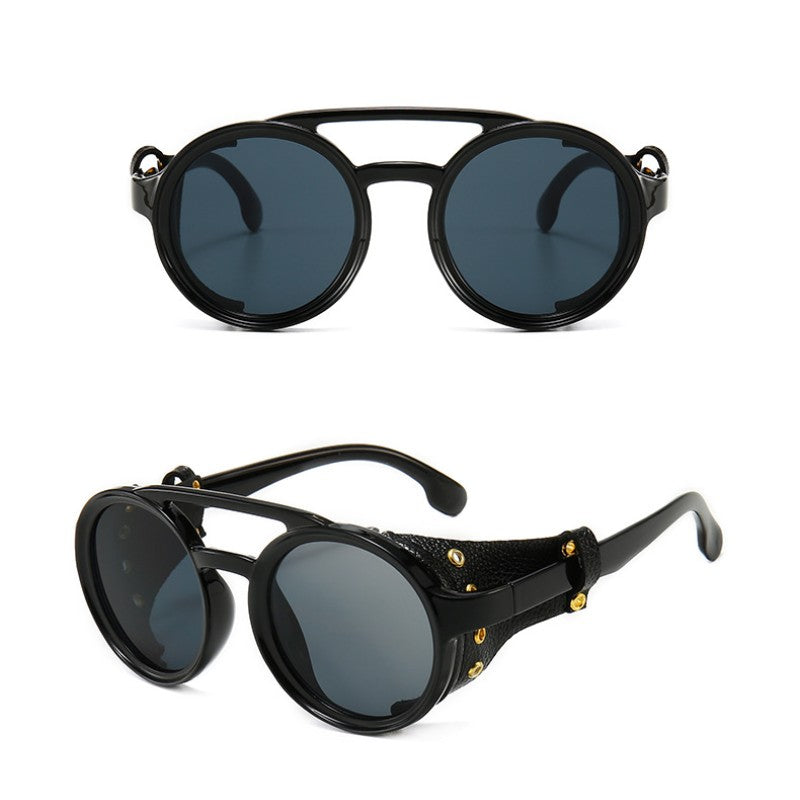 Men's Steampunk Vintage Windscreen Riding Glasses UV400