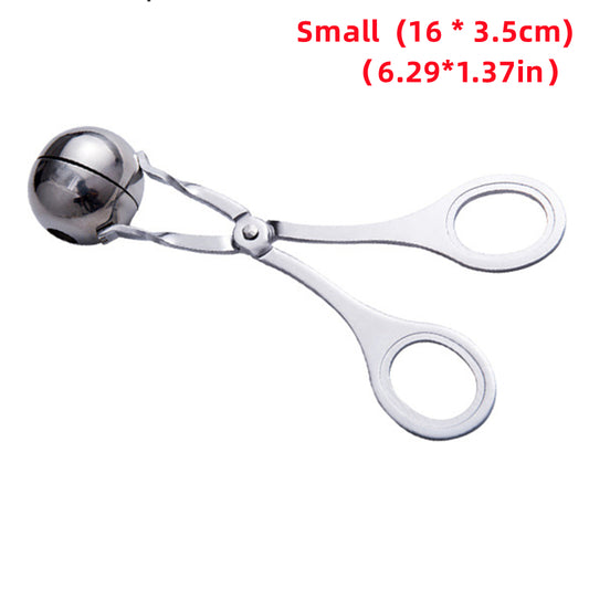 Stainless Steel Meatball Maker Meat Baller Tongs Cake Pop Ice Tongs