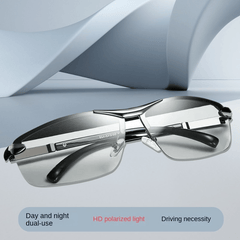 Men's Driving Sunglasses Anti Polarized Fishing Glasses With Zipper Case