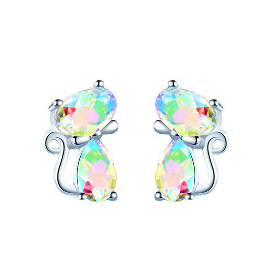 Girls Teen Charm Cat Earrings Jewelry For Party Traveling Holiday