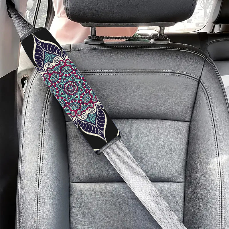 Bohemian Style Car Seat Belt Covers Soft Shoulder Pad Protector