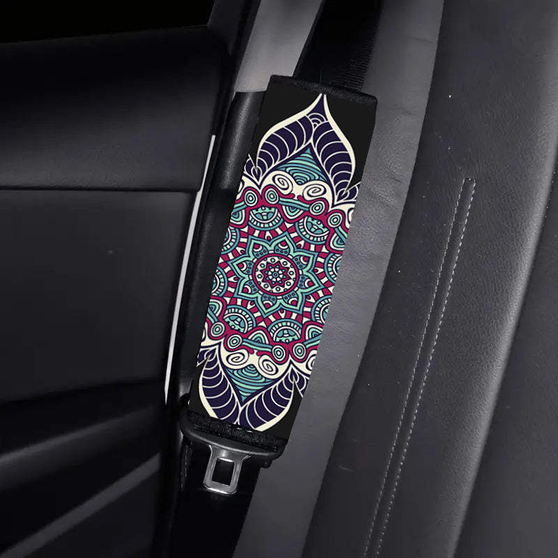 Bohemian Style Car Seat Belt Covers Soft Shoulder Pad Protector