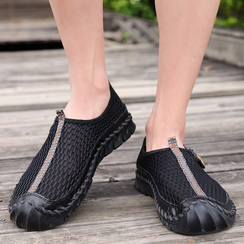 Men's Stitch Mesh Breathable Sneakers Non Slip Outdoor Shoes