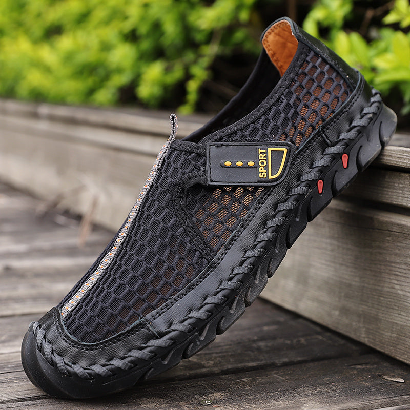 Men's Stitch Mesh Breathable Sneakers Non Slip Outdoor Shoes