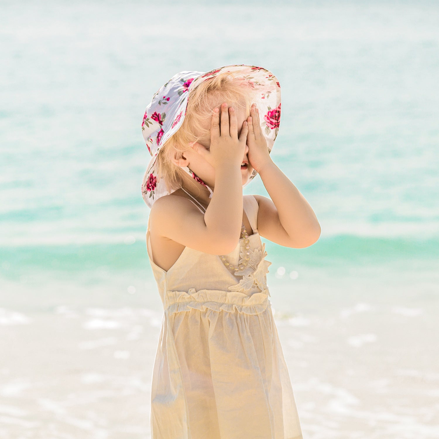 Girls Sunscreen Hat Kids Beach Sunshade Fisherman Hat